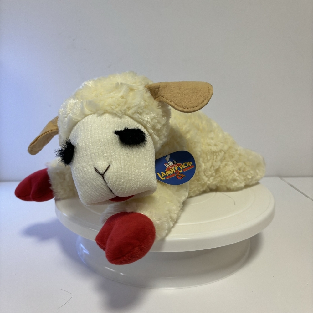 Aurora Lamb Chop 13" Plush Bean Fill Figure Soft Lamb Toy Shari Lewis